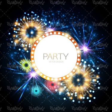 Blue light effect vector