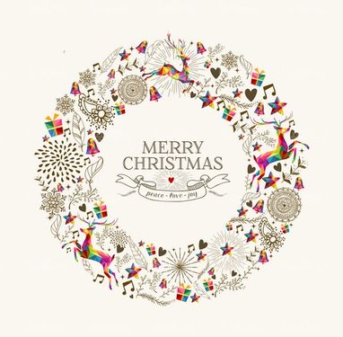 دانلود وکتور المان های کریسمس