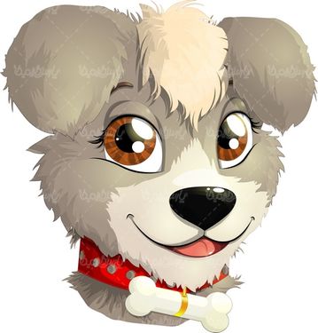 وکتور کارتون سگ