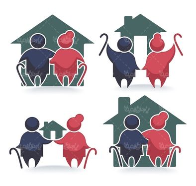 دانلود وکتور خانه سالمندان