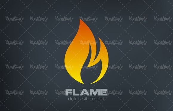 دانلود وکتور لوگو شعله آتش
