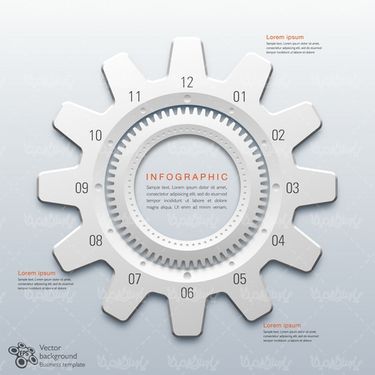 وکتور اینفوگرافی رنگی