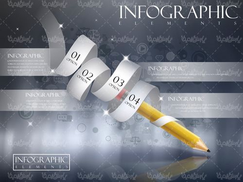 دانلود وکتور اینفوگرافی رنگی