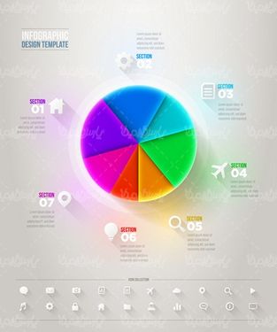 دانلود وکتور اینفوگرافی سه بعدی