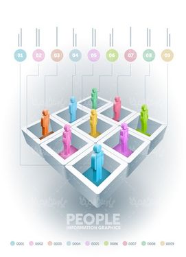 Download 3D infographic vector