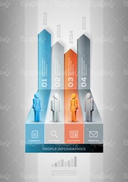 Download 3D infographic vector