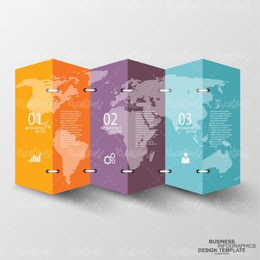 Download 3D infographic vector