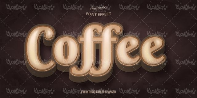 Editable text vector effect