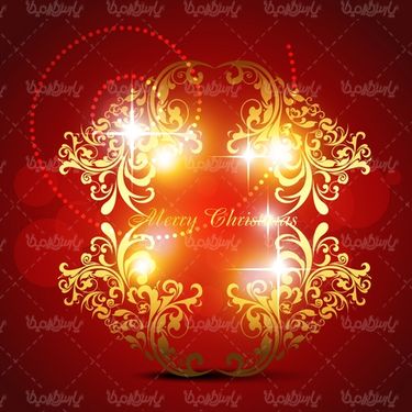 وکتور گل و بوته طلایی