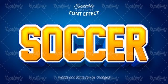 Editable text vector effect