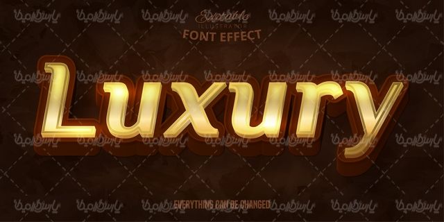 Editable text vector effect