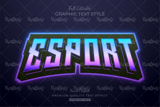 Vector text style