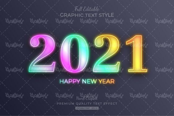Vector text style