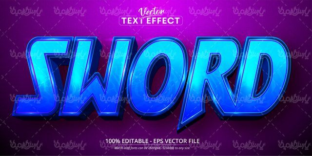 Editable vector font