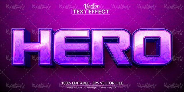 Editable vector font
