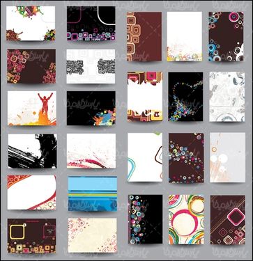 Vector background set