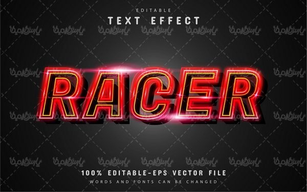 Editable vector font