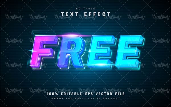 Editable vector font