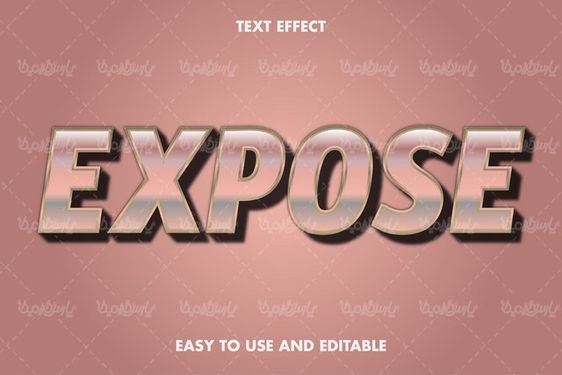 وکتور استایل متن قابل ویرایش