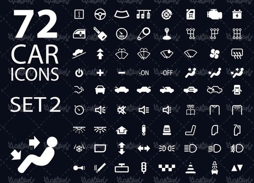 وکتور آیکن قطعات خودرو