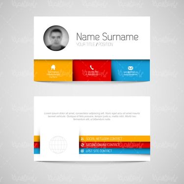 وکتور طرح کارت ویزیت