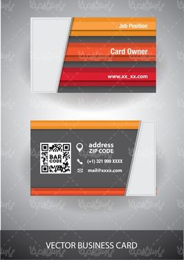 وکتور کارت ویزیت گرافیکی
