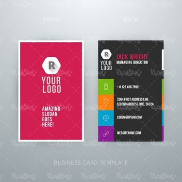 Business card vector