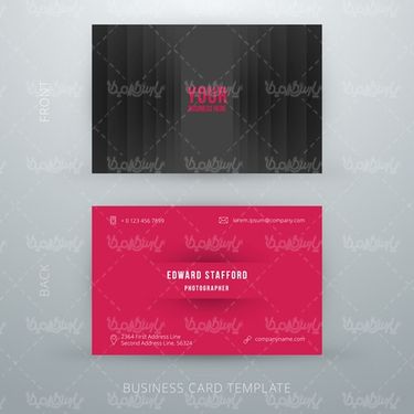 Business card vector