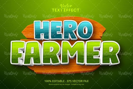 وکتور استایل متن قابل ویرایش