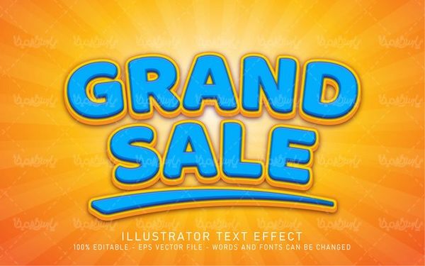 وکتور استایل متن قابل ویرایش