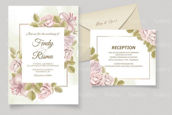 وکتور کارت عروسی