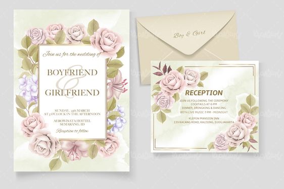 وکتور کارت عروسی