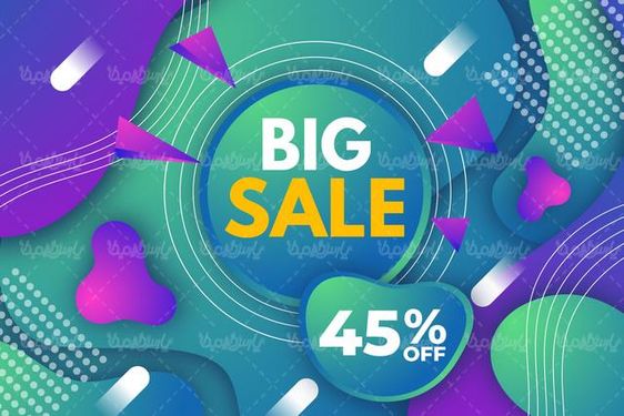 وکتور طرح فروش گرافیکی