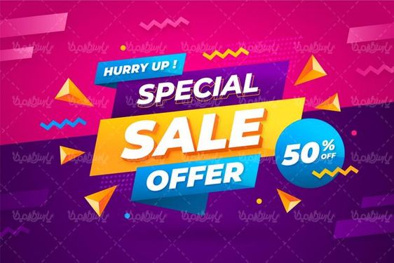 وکتور طرح فروش ویژه