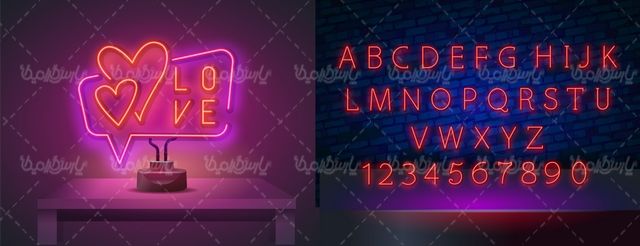 وکتور فونت نئون