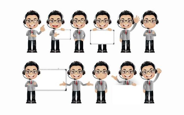 وکتور شخصیت کارتونی