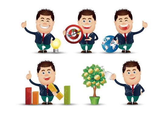 وکتور شخصیت کارتونی