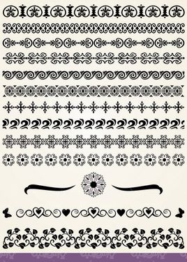 وکتور حاشیه گل