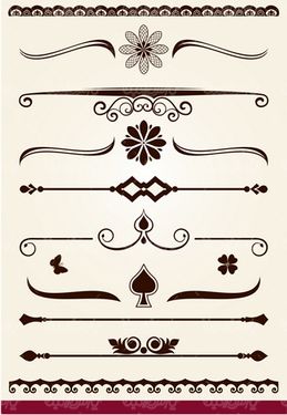 Flower border vector