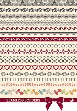 Flower border vector