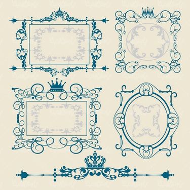 Flower frame vector