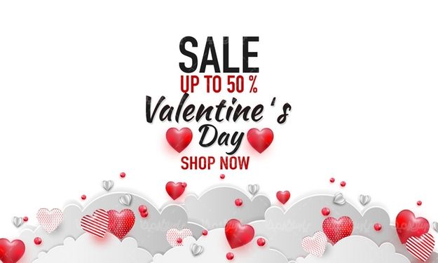 Vector Valentine Sale Plan