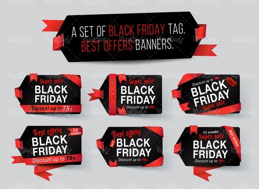 وکتور لیبل جمعه سیاه