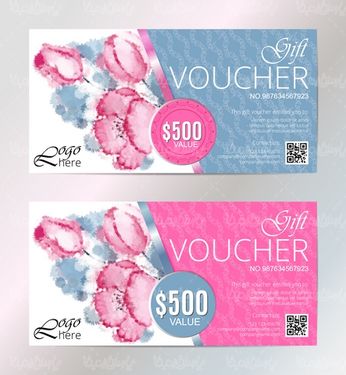 Gift card vector