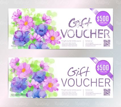 Gift card vector
