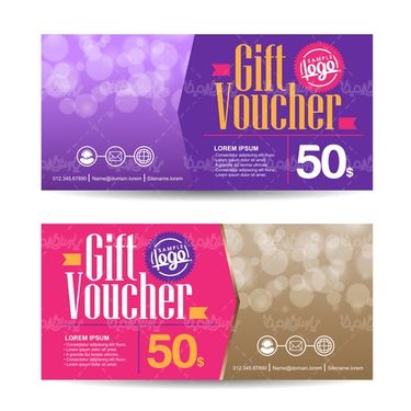 Gift card vector
