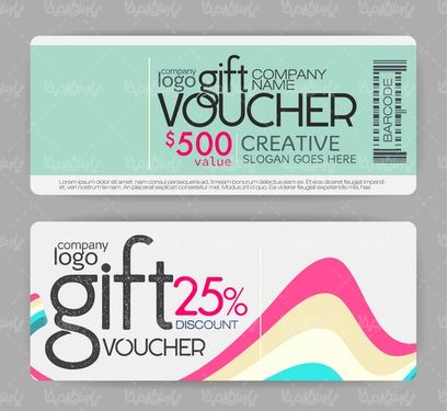 وکتور طرح کارت هدیه