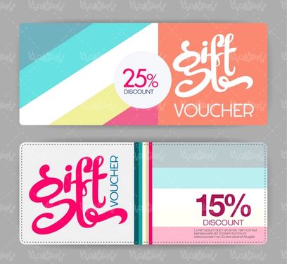 وکتور طرح کارت هدیه