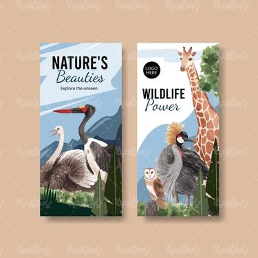 وکتور حیوانات جنگل