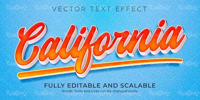 Editable vector font